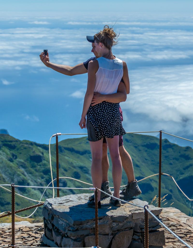 Selfie no Pico Ruivo - Madeira